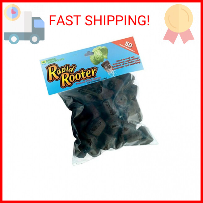 General Hydroponics Rapid Rooter, Starter Plug for Seeds or Cuttings, Great for