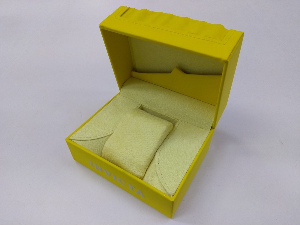 INVICTA Authentic Yellow Watch Box Storage Case Presentation Display LARGE