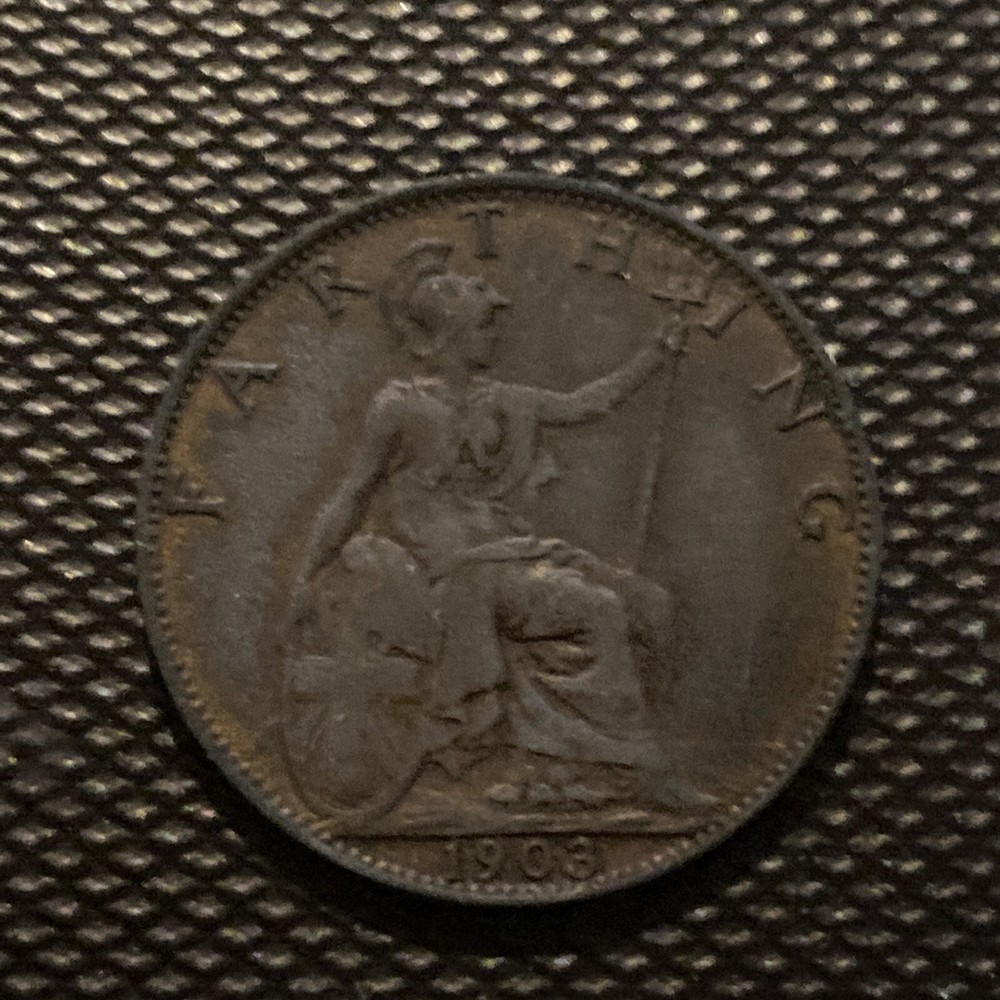 England- 1903 Farthing- Antique-