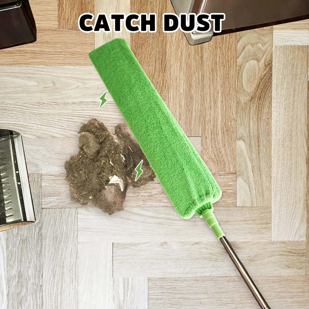 Retractable Gap Dust Cleaner under Appliance Cleaning Tool, Flat Duster for und