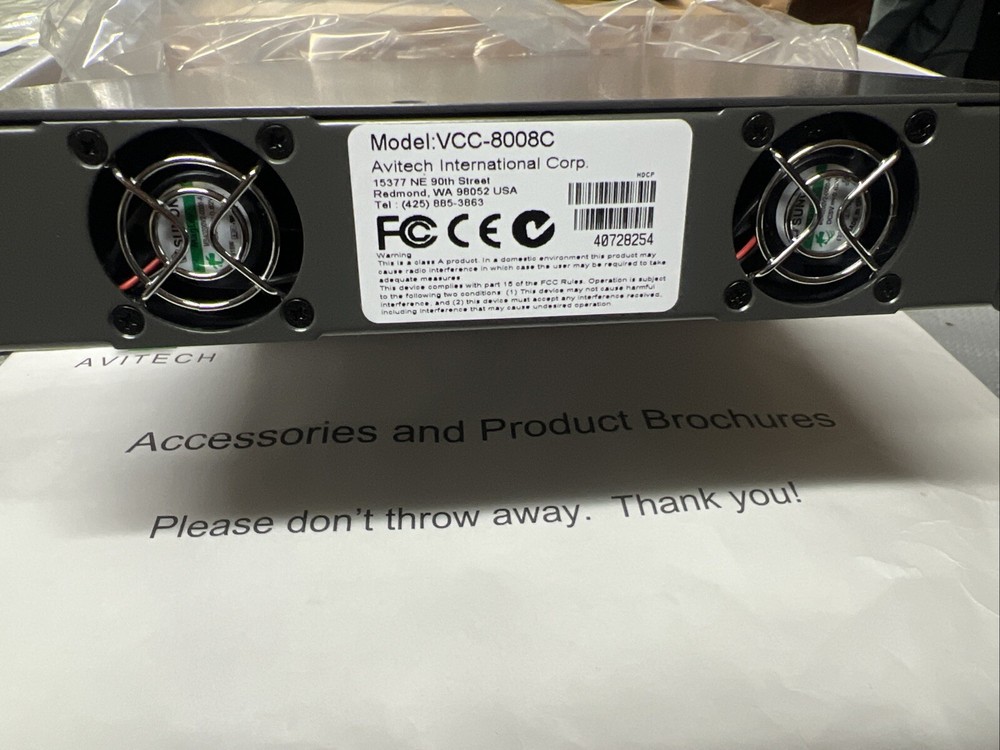 Avitech VCC-8008C New Open Box