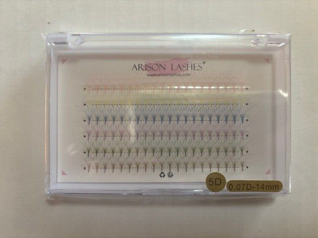 Arison Lashes 5D 0.07D- 14mm Brand New