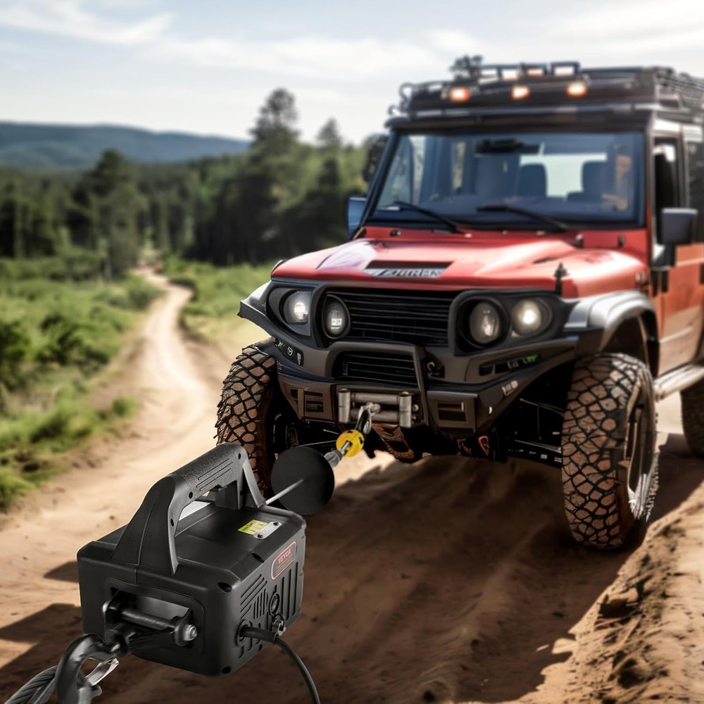 Versatile 1100 lbs Electric Hoist Winch - 3 Control Modes & Overload Protection