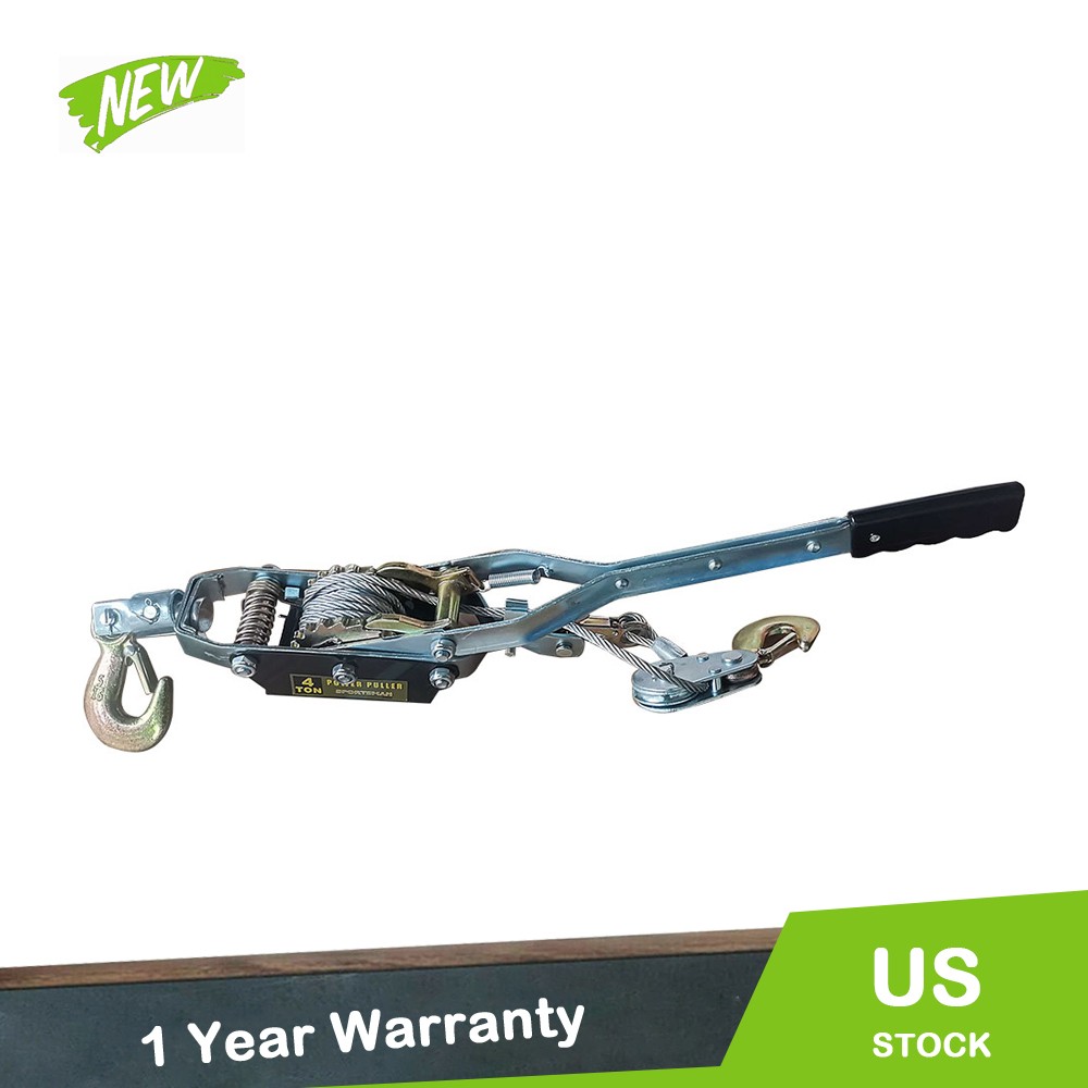 Heavy Duty Hand Power Cable Puller 4T Rachet Dual Gear Power Puller