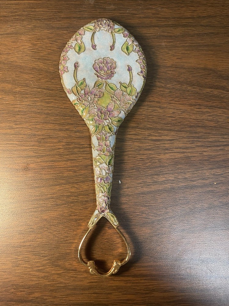 Stunning Cloisonné Hand Mirror