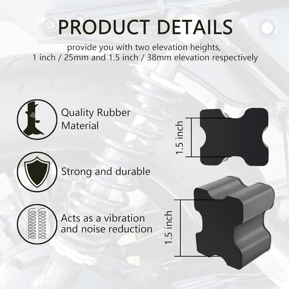 4PCS Rubber Coil Spring Spacers,Heavy Duty Front Booster Kit