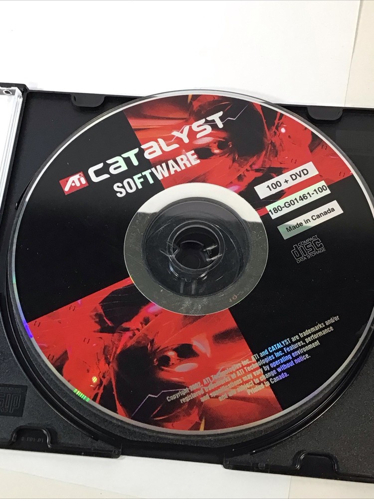 ATI Catalyst Software 2002 100 DVD 180-G01459-100 Mint Disc Only