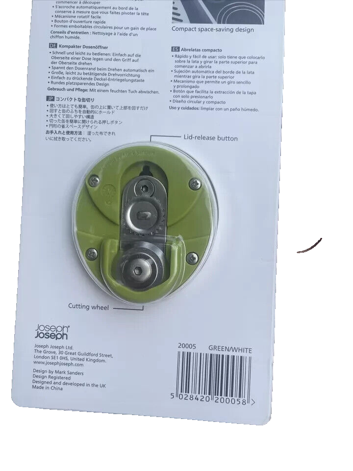 Joseph Joseph Can-Do Compact Can Opener Easy Twist Release Portable Space-Saving