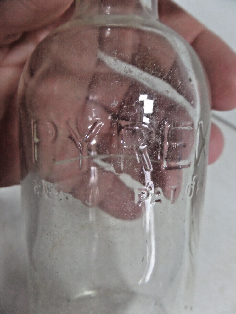 Pyrex embossed bottle antique EMPTY
