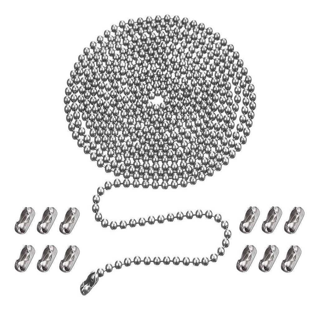 Pull Chain Extension For Ceiling Fan,120 Inch Brass Chain,Silver