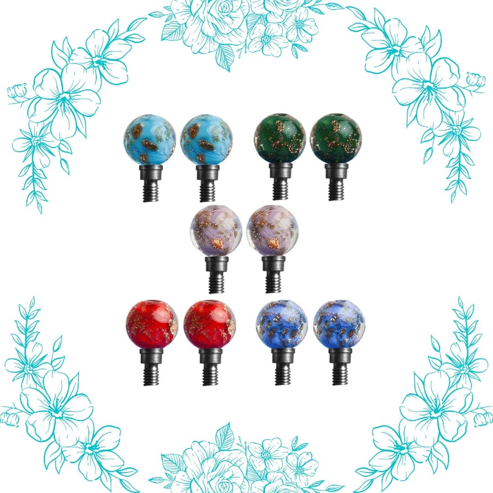 Interchangeable Glass Bead Stoppers ~ 3 sizes by HiyaHiya