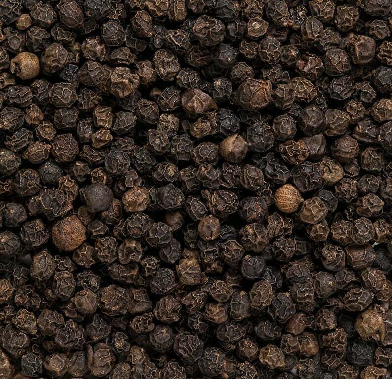 Organic Black Malabar Pepper (Whole Peppercorns)