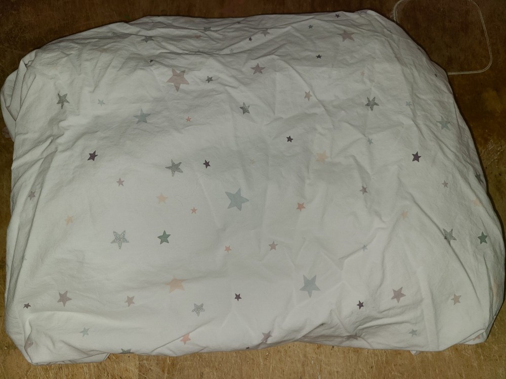Pottery Barn Kids "Soft Colored Stars" Crib Fitted Sheet