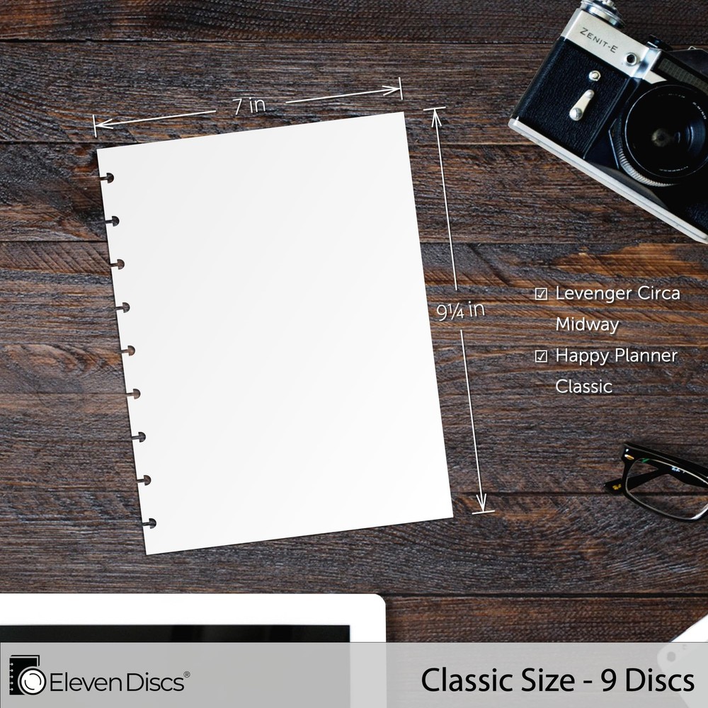 Classic Size Discbound Paper - Blank/Sketch Sheets - Classic, Blank / Sketch