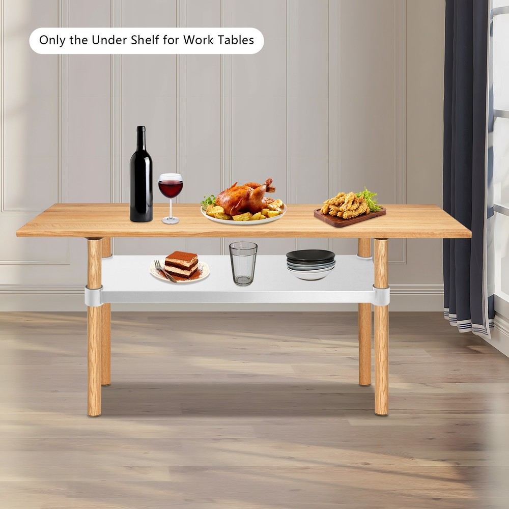 Stainless Steel Undershelf Worktable's Under Shelf Max Load 100kg Storage Board