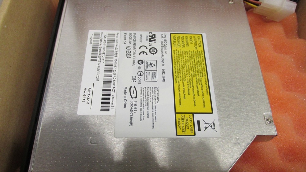 HP Q1277-60055 Internal PPC DVD-ROM Rewritable for Design Jet T-Series Plotters