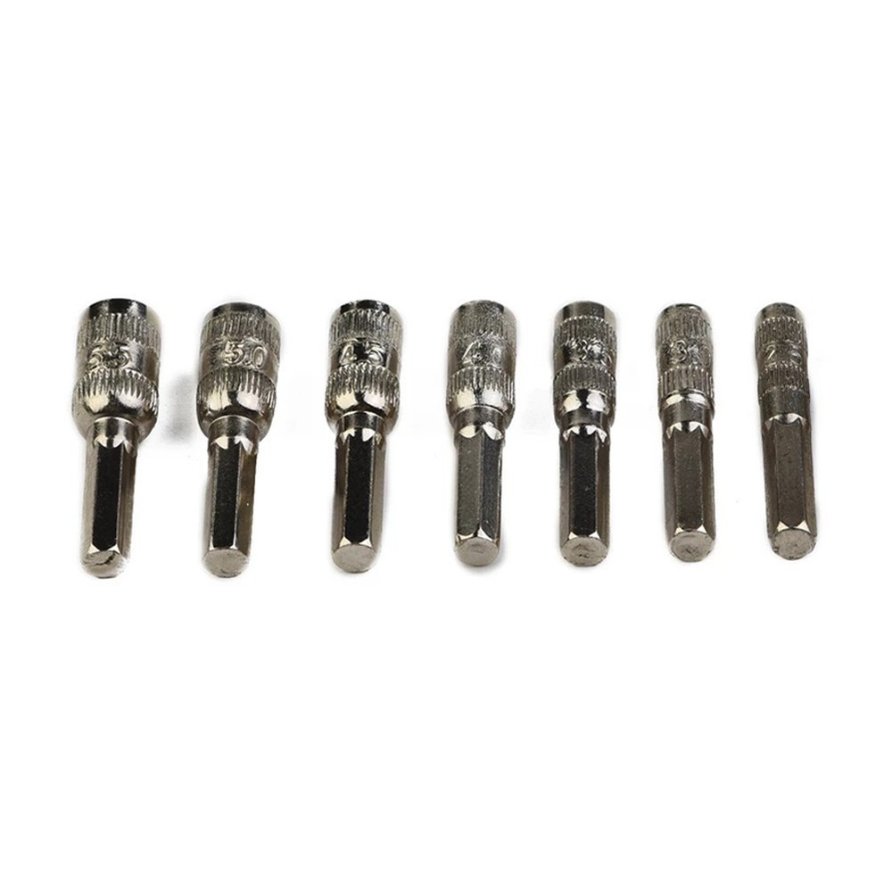 Hex Socket Hex Shank Driver 7Pcs/Set H4(3/25\") Hand Tools Hexagonal Shank