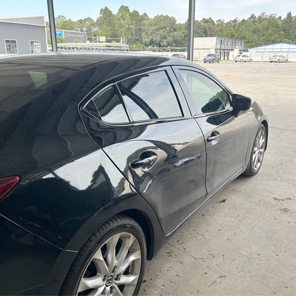 Glossy Black Chrome Delete Window Trims For Mazda 3 BM 2014-2019