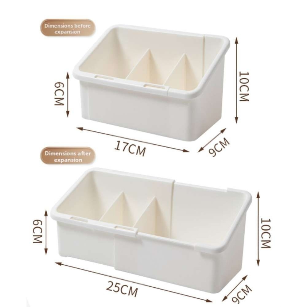 Flexible Adjustable Storage Box for Desk Organization and Home Essentials