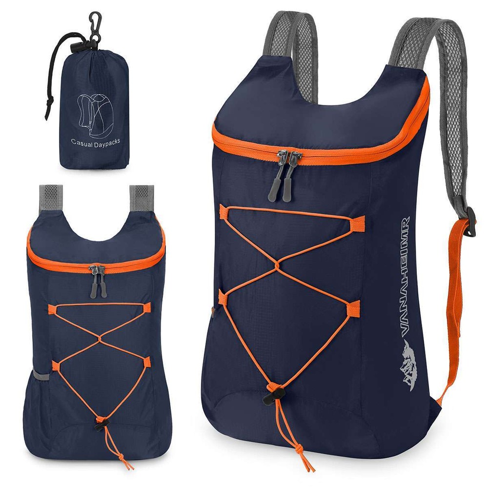Durable Lightweight Packable Backpack Water Resistant Travel Daypack Foldable