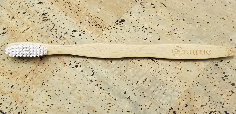 10 Oratrue Bamboo Toothbrushes & 1 Holder