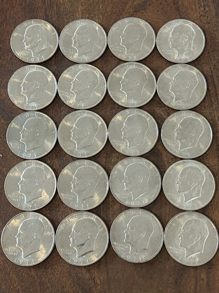 1971-D Eisenhower IKE Dollar Uncirculated Original Genuine Uncirculated Roll