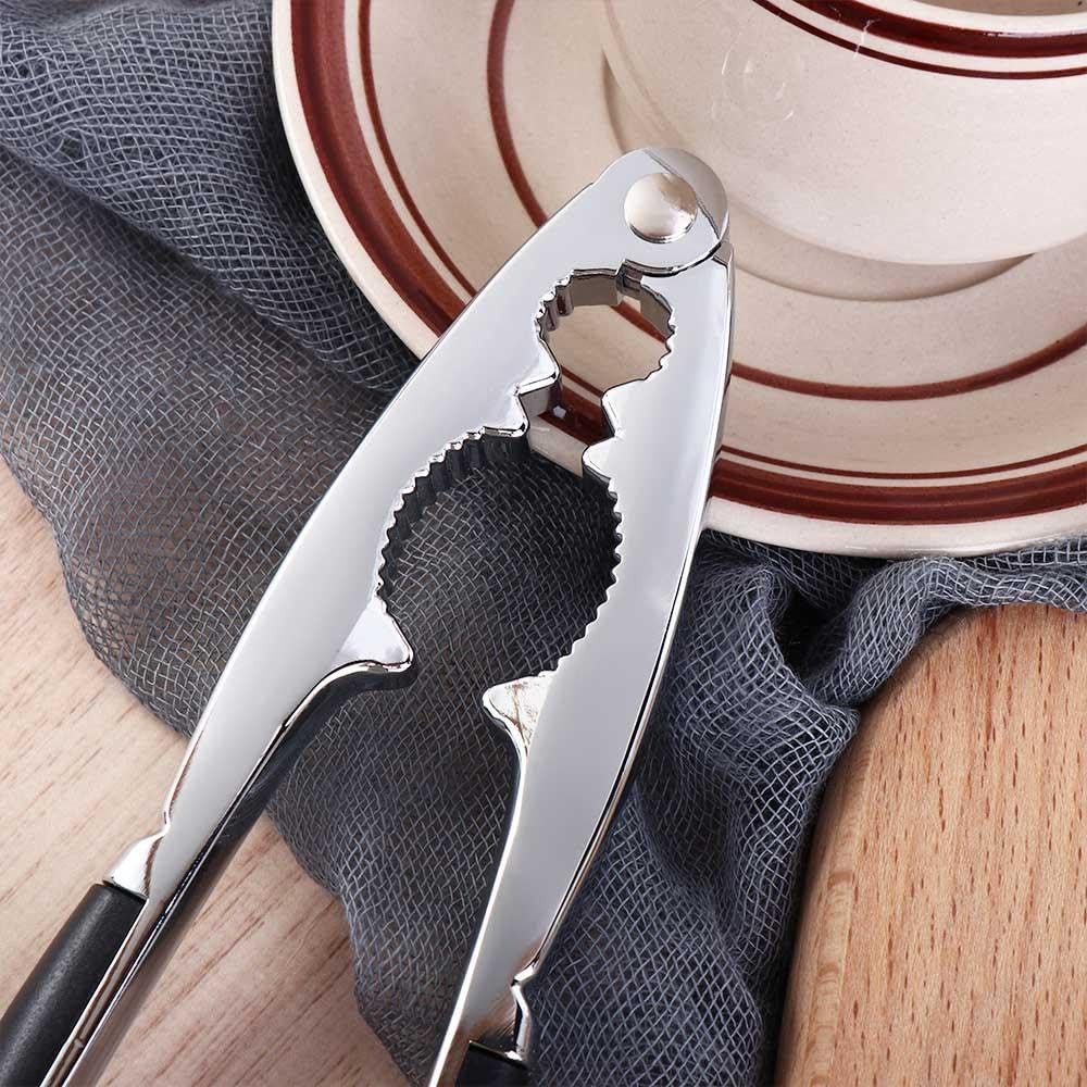Heavy Duty Walnut Cracker Tool w/ Non Slip Handle Nut Shell Openers for Kitchen