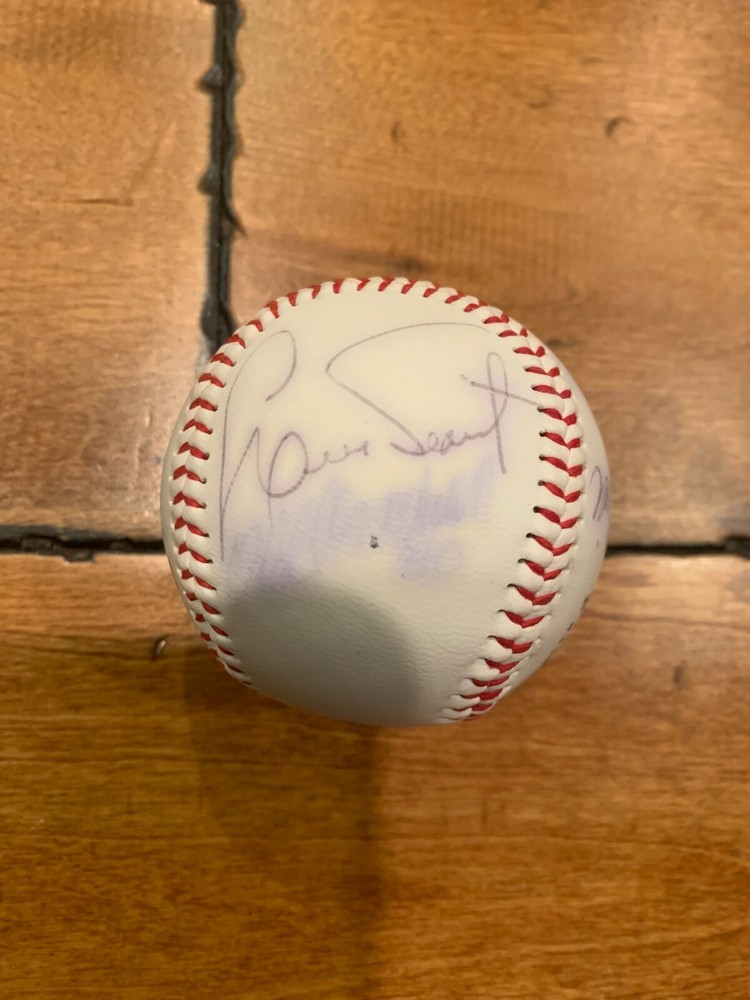 AL OLIVER MULTI MICKEY RIVERS AUTO ++ SIGNED BASEBALL FANTASY CAMP