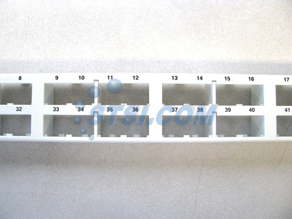 Panduit CPP48HDEWWH 48-Port Mini-Com High Density Patch Panel, White ~STSI