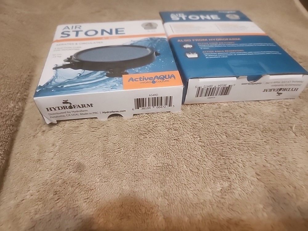 Active Aqua AIR STONE 4" inch Round Disc Diffuser Aerates Circulates Hydroponics