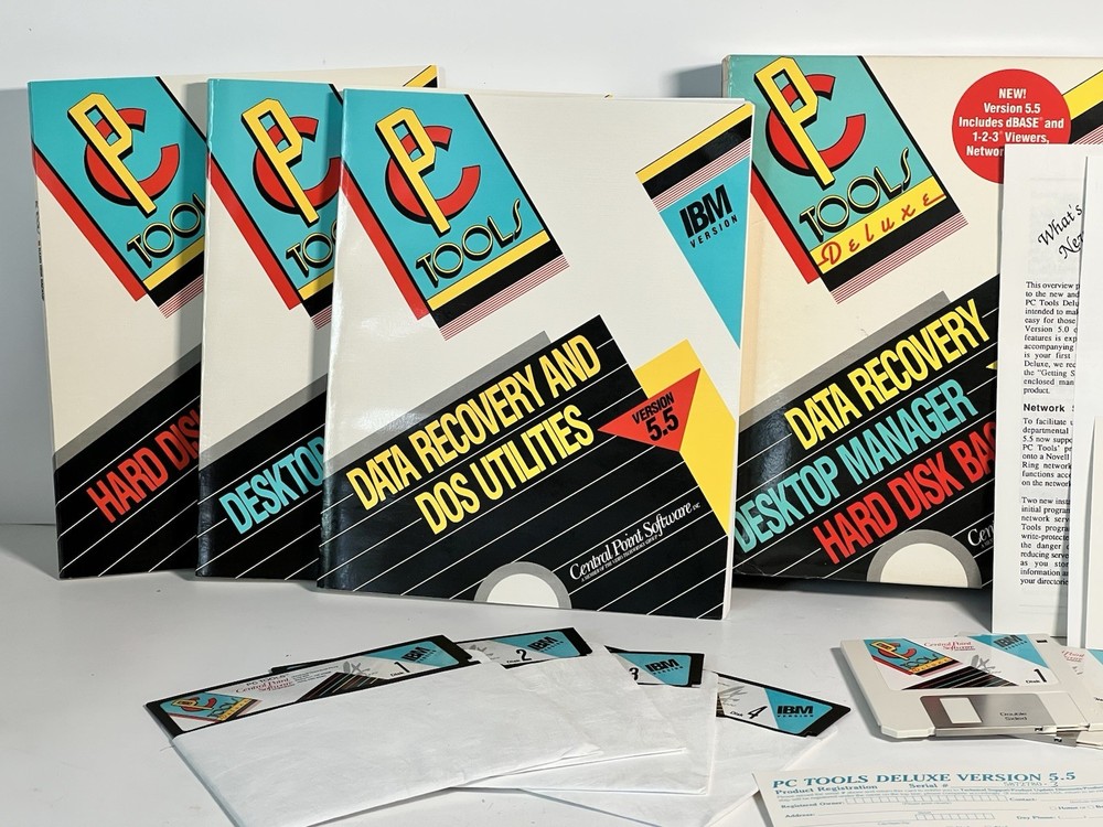 Central Point PC Tools Deluxe V5.5 Complete Set