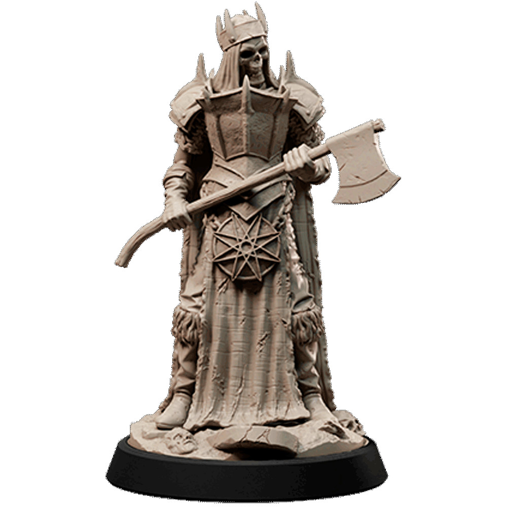 D&D Skeleton Executioner 28mm and 32mm Scale Mini TTRPG