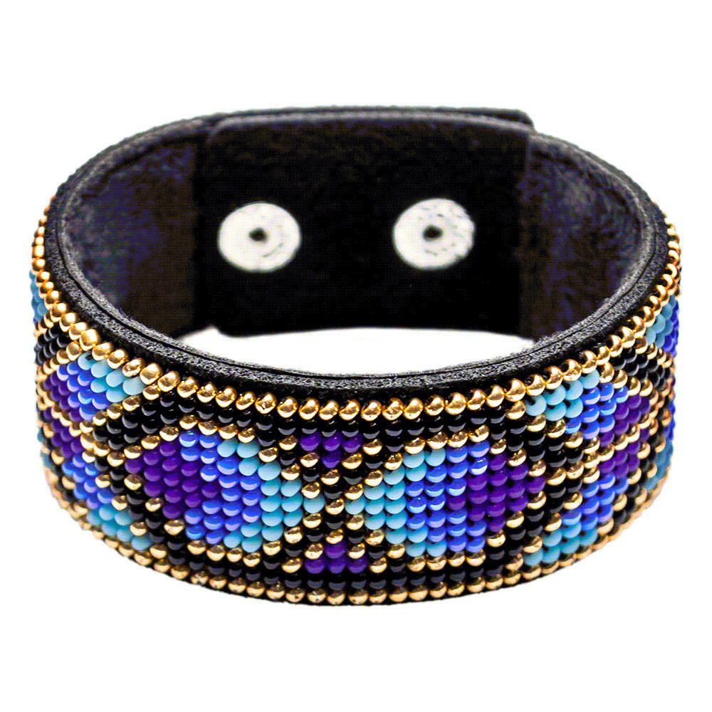 Bead embroidery kit on artificial leather FLBB-026