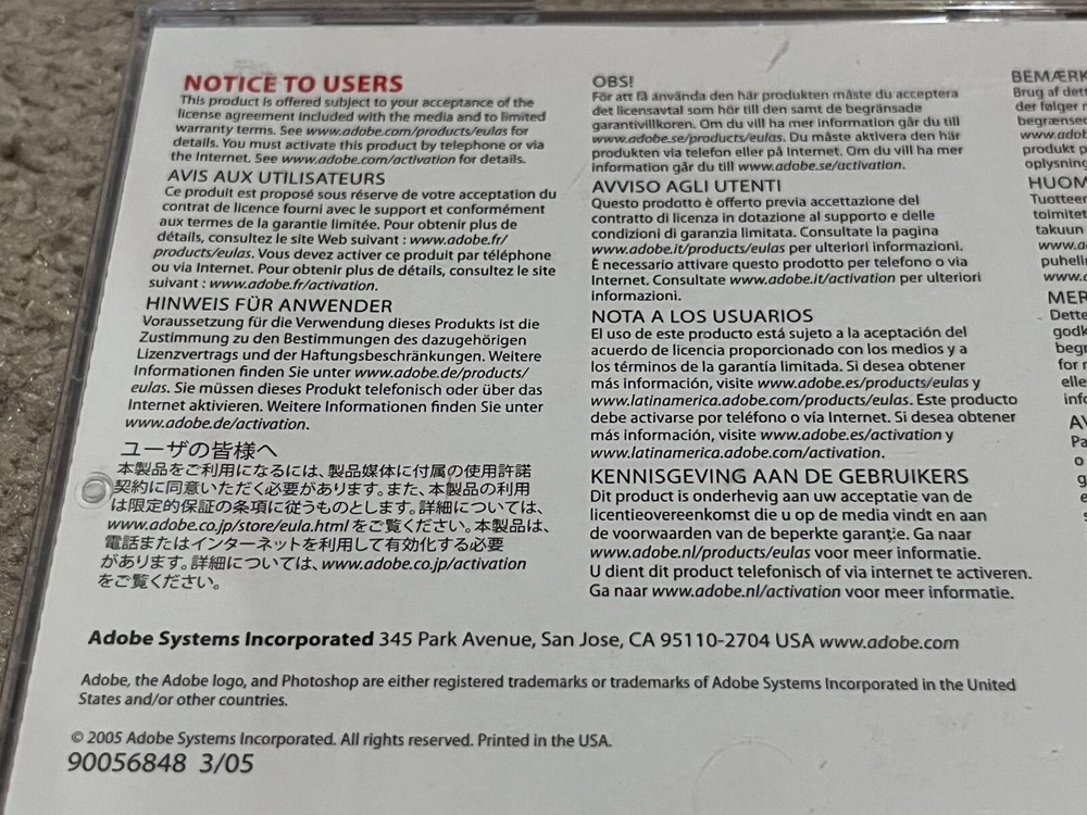 Adobe PhotoShop 7.0 CS2 User Guide Training Video Workshop Vintage