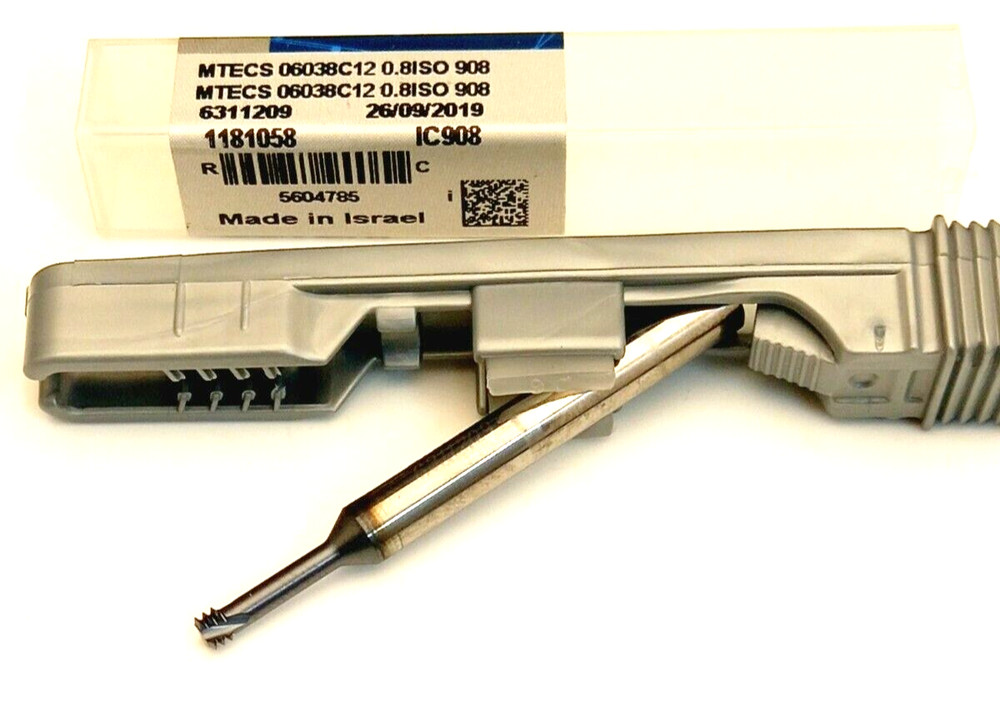ISCAR MTECS 06038C12  0.8 ISO  908  Solid Carbide Threading Endmills