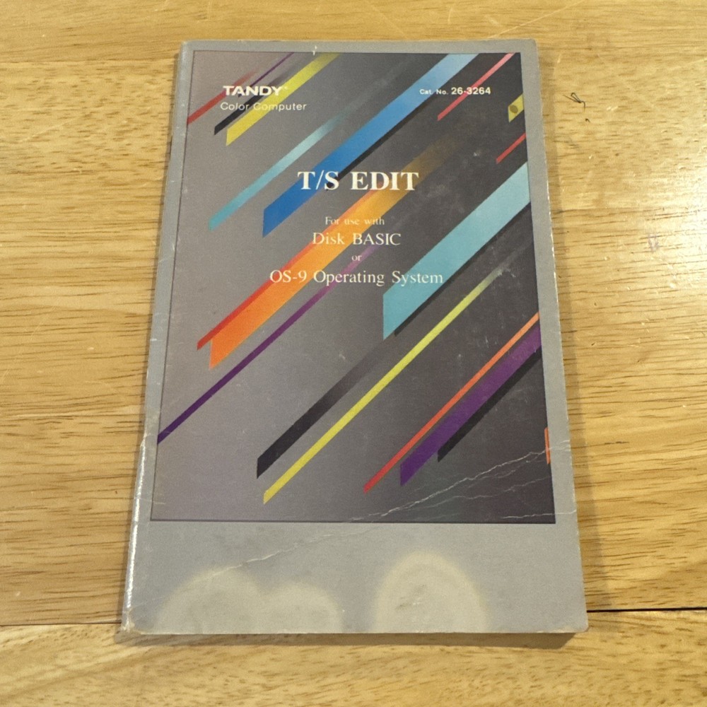 1984 Tandy Color Computer T/S Edit For Use With Disk Basic Or Os-9 System