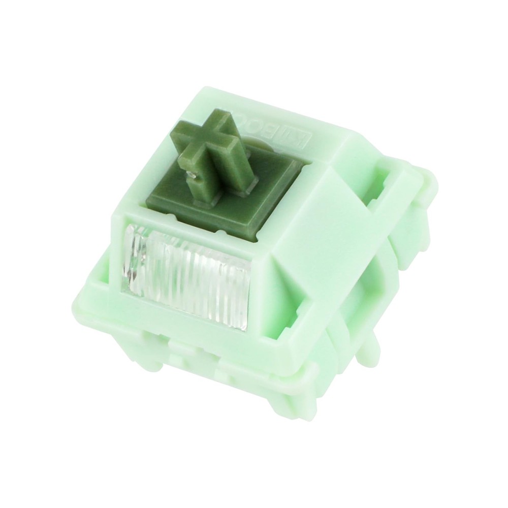 35 PCS Matcha Latte V2 Linear Switch, 5 Pin, Pre-lubed, 53g, Light Diffuser