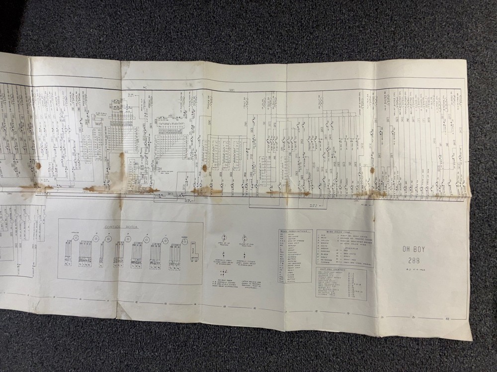 Williams Oh Boy Pinball Machine Game Manual Schematics ORIGINAL
