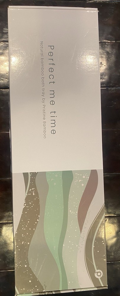 Pristine Bamboo Bath Tray- New In Box