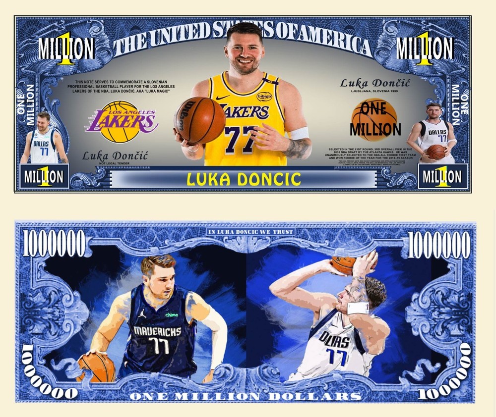 OUR LUKA DONCIC NOVELTY NOTE  (25 Bills)