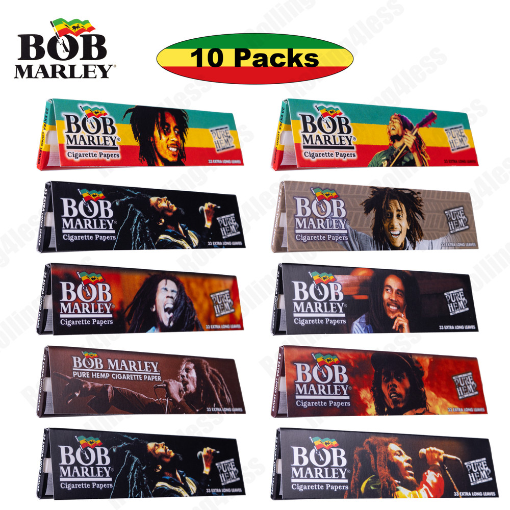 Bob Marley King Size Rolling Papers Authentic | 10 Packs Deal