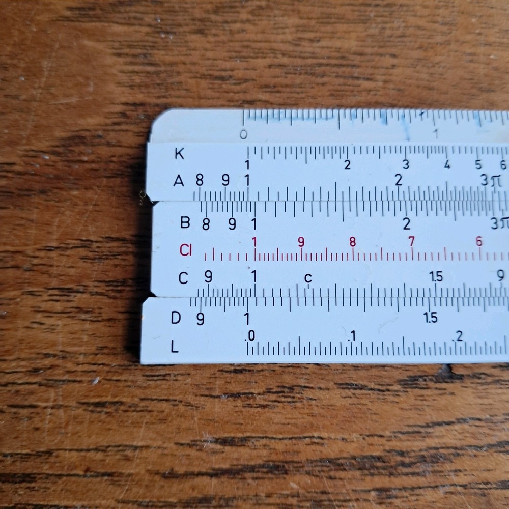 Vintage UTO Slide Rule In Leather Case
