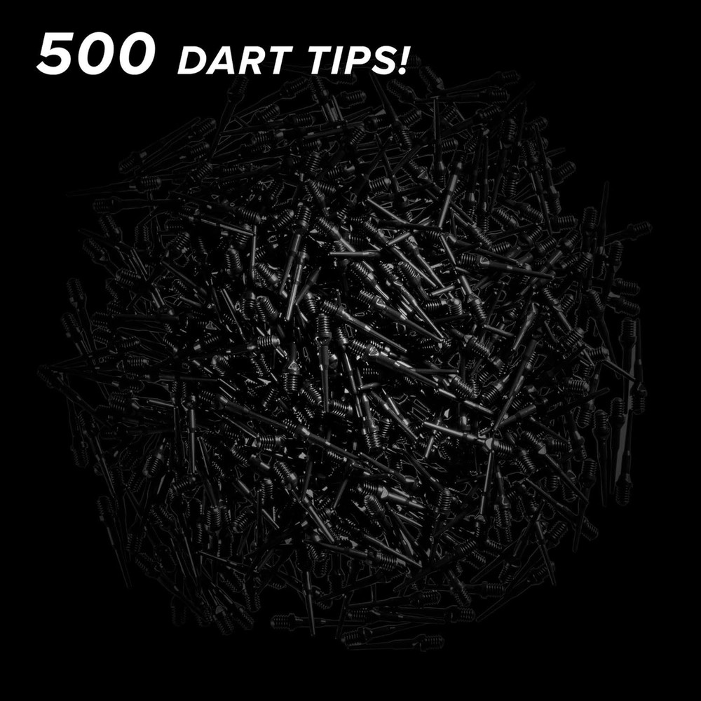 Tufflex II 2BA Thread Soft Tip Dart Points - 500 Pack of Quality Tips