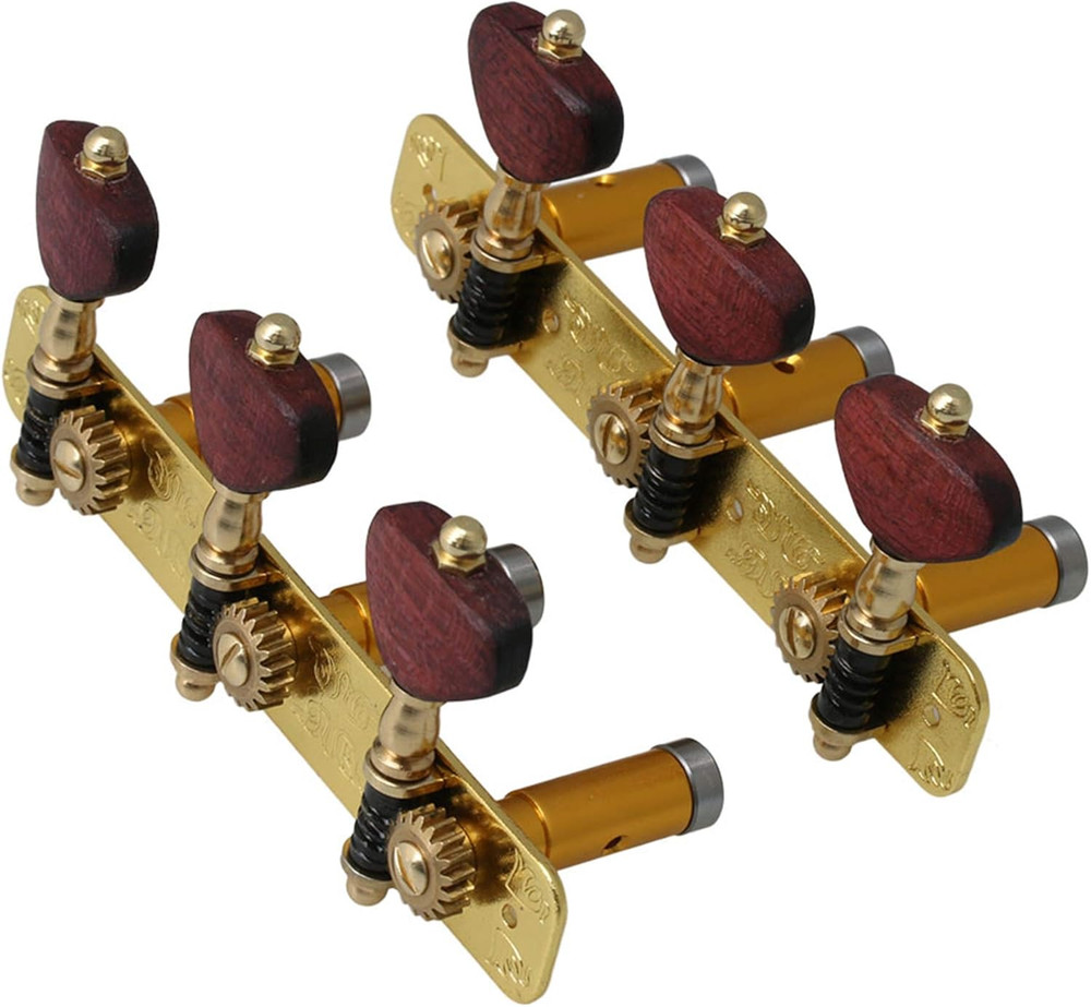 2Pcs Gold-Plated Acoustic Classical Guitar Machine Heads Tuning Keys Peg Replace