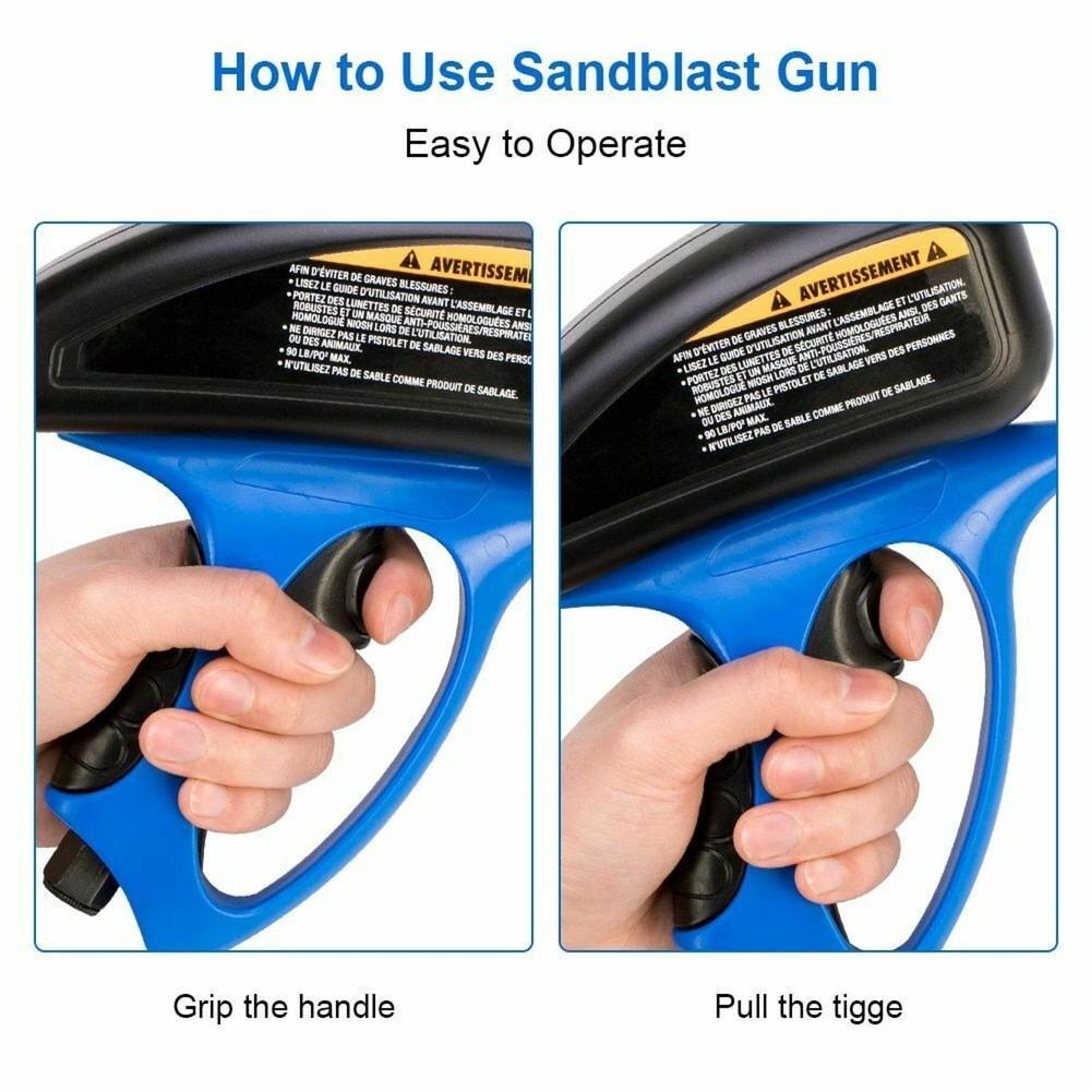 Handheld Pneumatic Antirust Sandblasting Machine Sandblasting Pneumatic Tool d