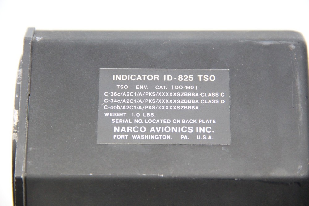 Narco Navigation Indicator Gauge, P/N: ID-825