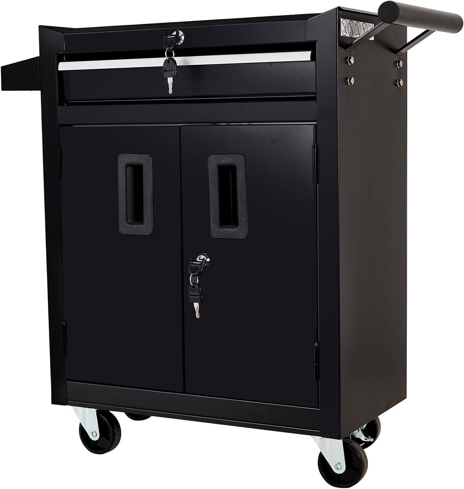 Tool Box Organizer, Rolling Tool Chest with Wheels, Lockable Rolling Tool Cabi