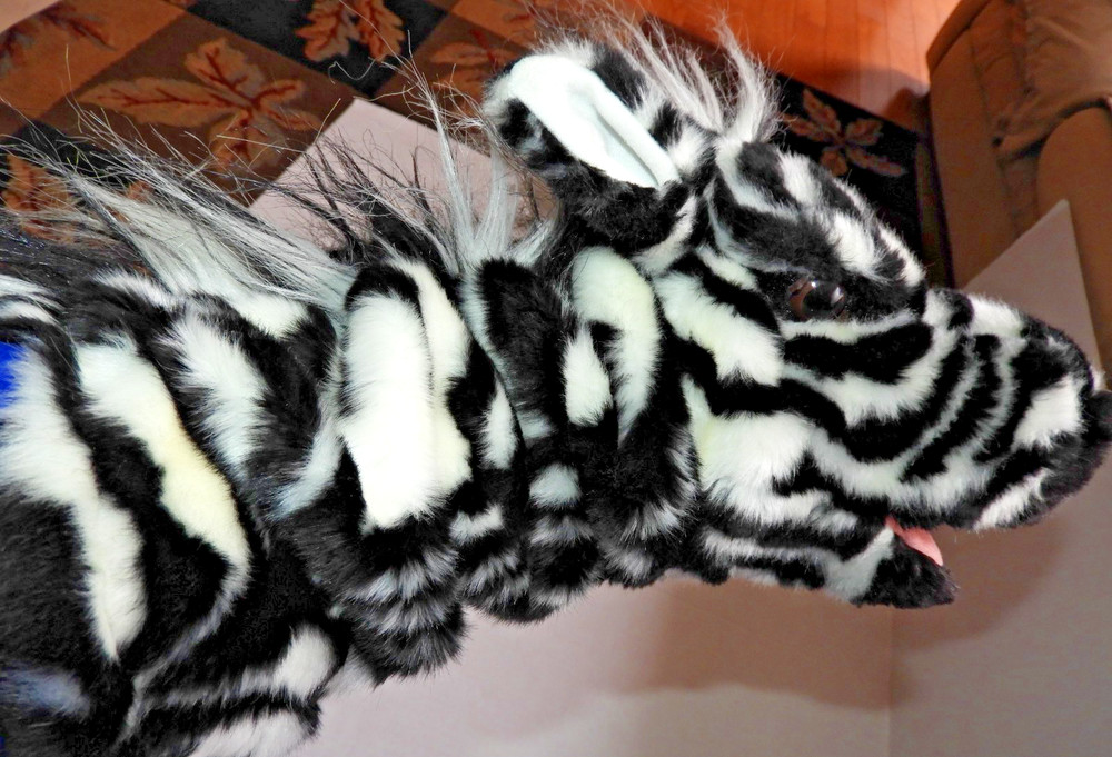 Folkmanis Zebra Stage Hand Puppet 13"