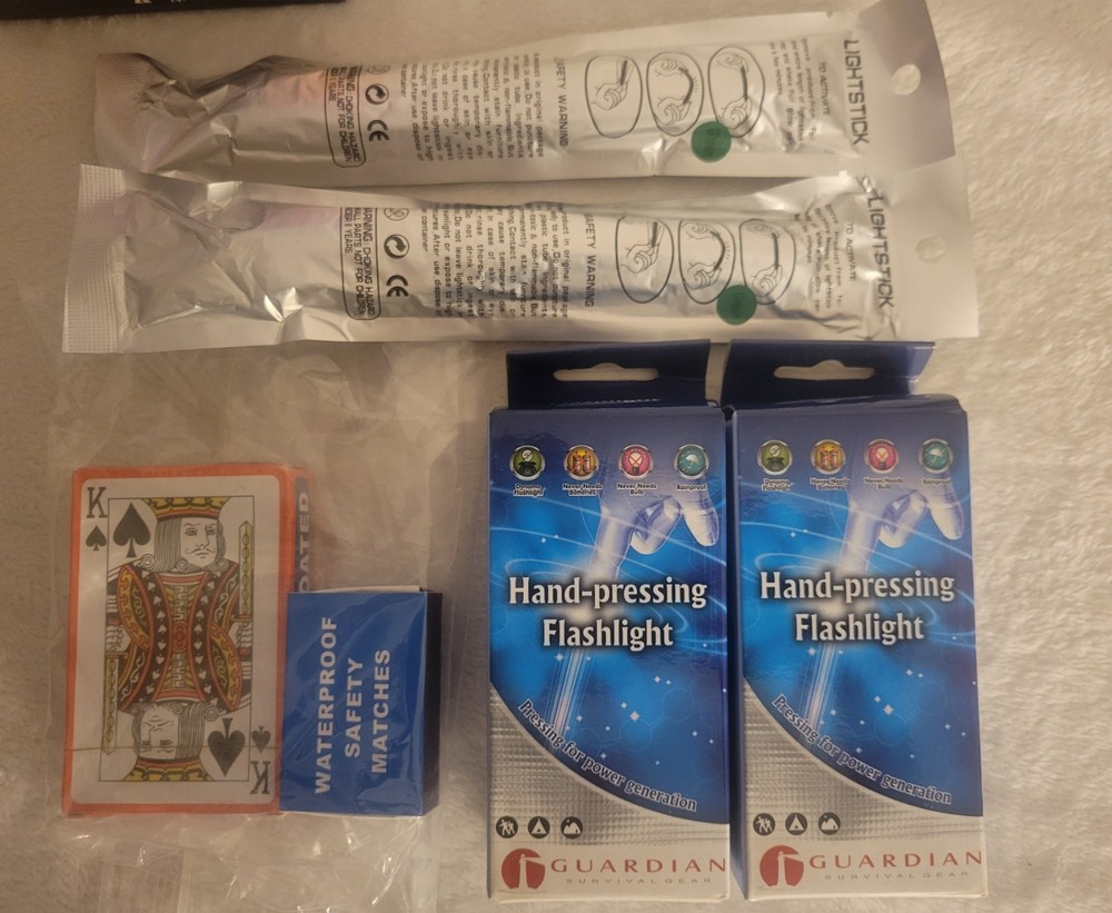 Survival Kit Emergency Backpack Bag Multiple Pockets Sections Complete New