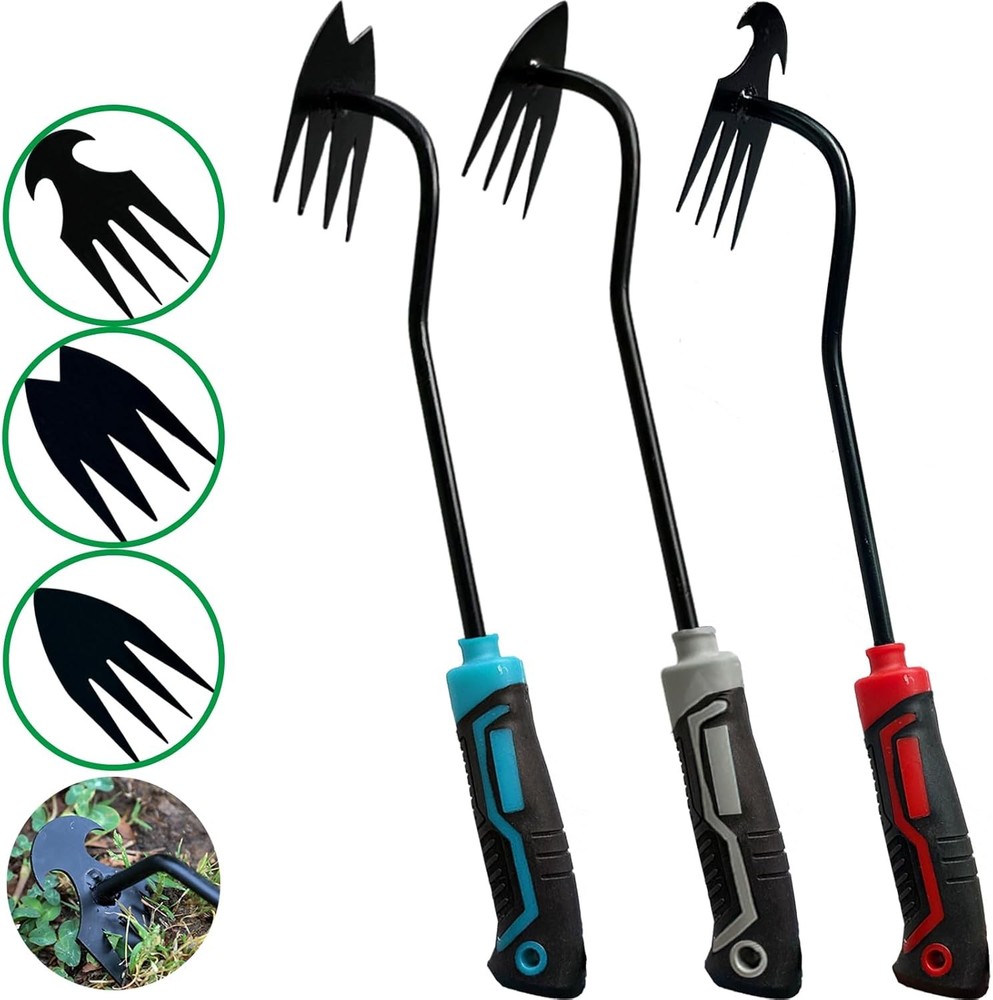 3Pcs Weed Puller Tool Garden Weed Pulling Tool,Portable Garden Weeder Tool,Garde